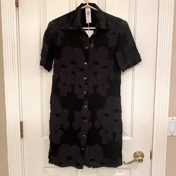 NWT Wilfred/Aritzia Blayze/Hemistiche Dress (Black, XXS) - Picture 2 of 6